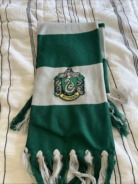 Slytherin Green & Gray House Scarf